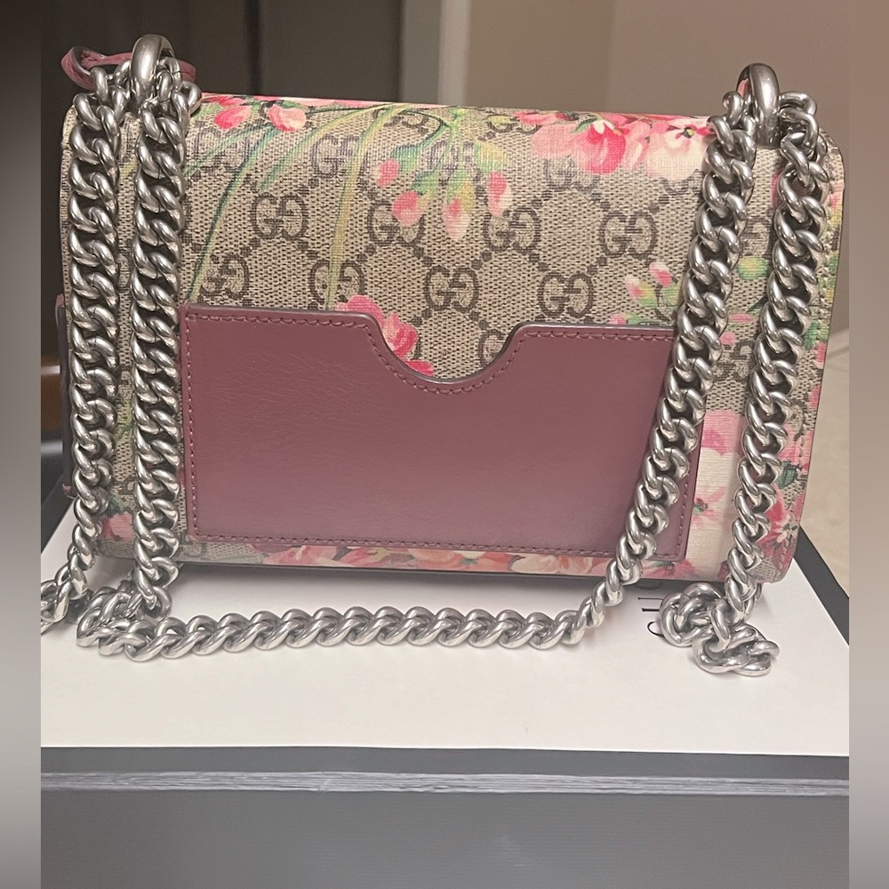 SOLD!! Gucci Blooms pink floral shoulder bag - Picture 4 of 7